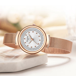 Wallis Fashion Watch Gypsophila Diamond Ladies Watch Milan Mesh Belt Quartz Watch Waterproof Watch Women S530