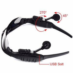 COOINSKY【5.0Pintar Suara Tiga Dimensi Bluetooth Cermin Mata】Alat Dengar Tanpa Wayar Letupan Cahaya Terpolarisasi Kanta Panggilan Suara Nombor Akhbar Luar Fesyen Pintar Multi-Fungsi Penunjuk Bateri Panggilan Fungsi Kawalan Menyambung Bimbit  sunglasses
