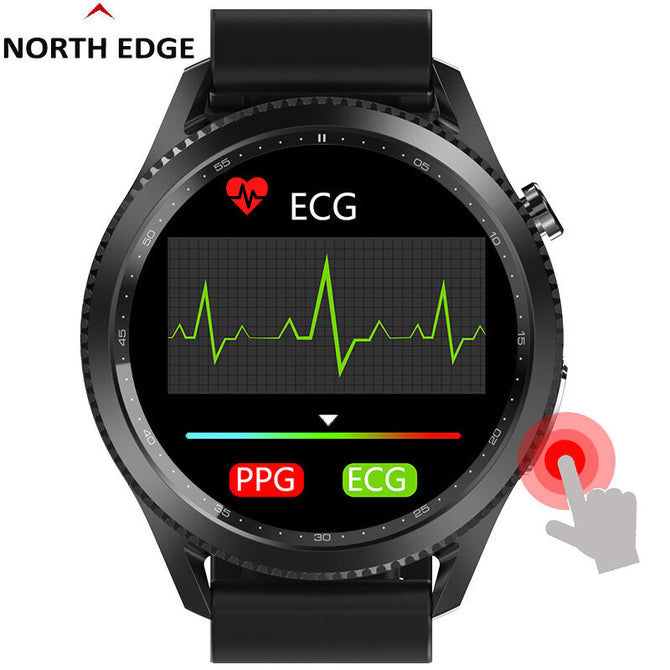 North edge New product E102 sleep health blood pressure blood oxygen monitor smart watch ECG watch