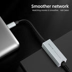 2500Mbps Type C 2.5G External Wired Network Card USB 3.0 To RJ45 Converter Ethernet Lan Adapter Hub For MacBook Laptop PC