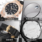 PINTIME Popular Outdoor Multi-Functional Sports Leisure Large Dial Men's Quartz Watch 2665