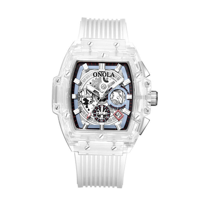 ONOLA Fashion New Transparent Shell Multifunctional Luminous Men's Watch Popular Net Red Men's Watch