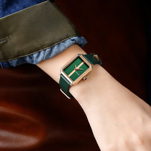 Guou 8277 2022 New Watch style square simple women's watch Fashion leather gift