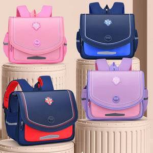 New large-capacity horizontal schoolbag primary school students breathable wear-resistant light-weight backpack