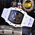 Men's watch New Hot Sale Richard Six-Pin Quartz Watch Barrel-Shaped Running Seconds Multi-Function Men's Watch 1035