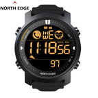 NORTH EDGE Laker Original Smart Watch For Men Waterproof 50M Heart Rate Digital Outdoor Sport watches Smartwatch Bluetooth For Android IOS-black