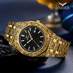 ONOLA ON3812 men's watch waterproof steel strap classic watch fashion personality trend business men's watch