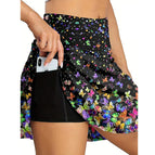 Slim-Fit Yoga Skirt Breathable Mini Culottes Running Fitness Tennis Anti-Exposure Pocket Sports running yoga Skirt for Women