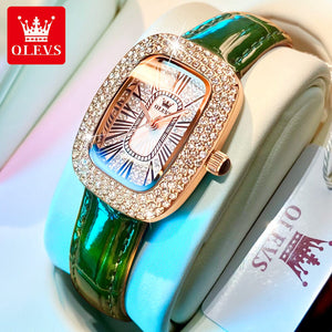 OLEVS women's watchquartz watch ins wind small green watch all stars lady watch 9940 women