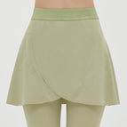 Yoga clothes cover buttocks skirt ins ballet dance running training yoga skirt elegant light short skirt QD50