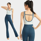 Bootcut Trousers Yoga Jumpsuit Women's Tight Breathable Quick-Drying Sports Fitness Aerial Jumpsuit Jumpsuit