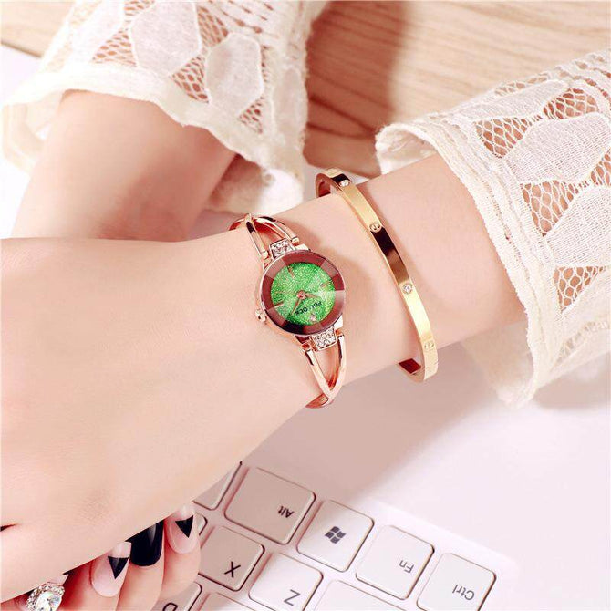 Pollock Luxury Carnival Bracelet Watch  Stainless Steel Fashion Women Wristwatch Hot Style Fashion
