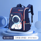 New children's school bag cartoon elementary school students Korean version of the backpack large capacity to reduce the burden on boys and girls lightweight backpack  schoolbag