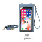 Touch screen mobile phone bag women's mini bag all-match small fresh shoulder messenger bag long wallet QB315
