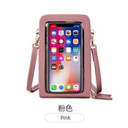 Touch screen messenger mobile phone bag female 2022 new trendy multi-functional fashion simple shoulder small bag mini mobile phone bag SJ617