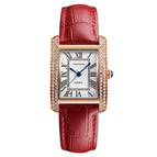 KIMSDUN New Korean Fashion Square Water Diamond British Watch Ladies Waterproof Watch K-7701B
