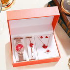 2021 Net Red Live Broadcast Temperament Little Swan Bracelet Women's Watch Simple Watch Women's Five Pieces