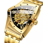 New Tomarch European American Style Men's Fashion Casual Hollow Triangle Automatic Mechanical Men casual Watch TM2133