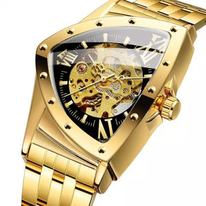 New Tomarch European American Style Men's Fashion Casual Hollow Triangle Automatic Mechanical Men casual Watch TM2133