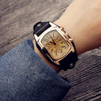 Kevin Square digital scale women's watch European girls retro belt watch versatile quartz watch fashion women's Watch