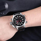 MEGIR 2090 Dual Display Sport Watch for Men Digital Analog Quartz Watch Clock Man Watches