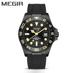 Megir Men's Watch Stainless Steel fashion Watch New Calendar men's casual quartz Watch 8403