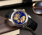 Fashion Hollow Men's Watch Waterproof Luminous Business Belt Through Bottom Fully Automatic Mechanical Watch 1001
