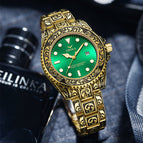 ONOLA ON3830 Retro fashion men's gold watch new steel waterproof men's quartz watch