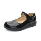2021 girls' leather shoes black and white children's show shoes spring and autumn new big children princess dress shoes elementary school single shoes 032