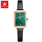 OLEVS Fashion Casual Women Quartz Watch Girl Wristwatch Waterproof Import Movement Watch small green table lady watch casual