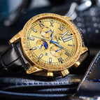 Onola Fashion Live New Daikin Watch Multi-Function Automatic Mechanical Leather Watch Men