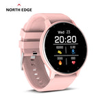 North Edge Color screen round full touch smart watch man and women heart rate blood oxygen detection sleep reminder watch NL02