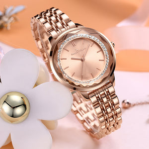 New Waterproof Watch Women Stainless Steel Butterfly Snap Buckle Fashion Small and Exquisite Ladies Watch K-8022L