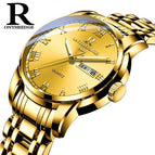 ONTHEEDGE RZY031 Fashion Luminous Calendar Men's Watch Quartz Waterproof Watch with box man's gift