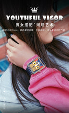 OLEVS 5510  Women Square Puppy Quartz Men's Watch Jam perempuan Casual watch