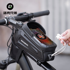 ROCKBROS hard shell bicycle bag top tube front beam bag mobile phone bag mountain road bike riding accessories B68