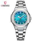 Chenxi Hot Selling Product Steel Watch Couple Luminous Waterproof Simple Fashion Business Calendar Men's and Women's Quartz Watches CX-8222