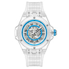 ONOLA ON3836 2023 Fashion New Hollow Automatic Mechanical Watch Men's Waterproof Transparent Case Tape Watch Men