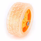 2PCS Smart Car Model Wearable Rubber Wheel 47X20mm Inner Diameter 3mm for N20 Gear Motor