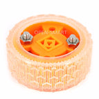 2PCS Smart Car Model Wearable Rubber Wheel 47X20mm Inner Diameter 3mm for N20 Gear Motor