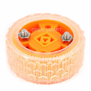 2PCS Smart Car Model Wearable Rubber Wheel 47X20mm Inner Diameter 3mm for N20 Gear Motor