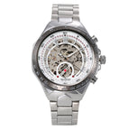 Winner Men's Personality Fashionable Golden All-Steel Hollow Automatic Mechanical men Watch SLZ46