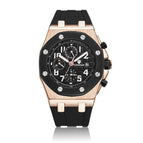 KIMSDUN luxury fashion men's silicone automatic mechanical watch sports military classic date display clock watch