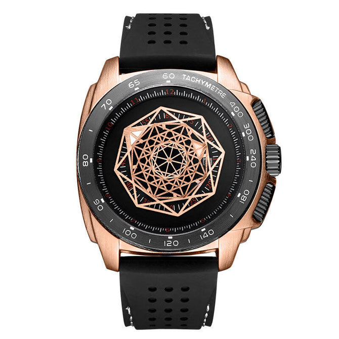 Remus RUIMAS Men's Watch Fashion Trend Sports Waterproof Silicone Quartz Watch 554