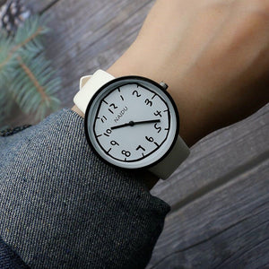 Cartoon Digital Face Boys and Girls Watch Japanese and Korean Fashion Trendy Student Watch Mori Youth Personality Quartz Watch