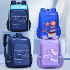 New primary school student cartoon schoolbag boys and girls 6-12 years old light one-piece open children's backpack 5619