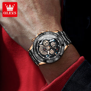 OLEVS men's watch large dial waterproof multi-function sports men's watch 9921LSA