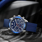 Megir Men's Watch Multifunctional Chronograph Waterproof Large Dial Sports Watch 8105