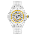 ONOLA ON3836 2023 Fashion New Hollow Automatic Mechanical Watch Men's Waterproof Transparent Case Tape Watch Men