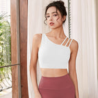 Lulu yoga Vest sports running outside wear fitness sports bra professional gathering shoulder strap top 933